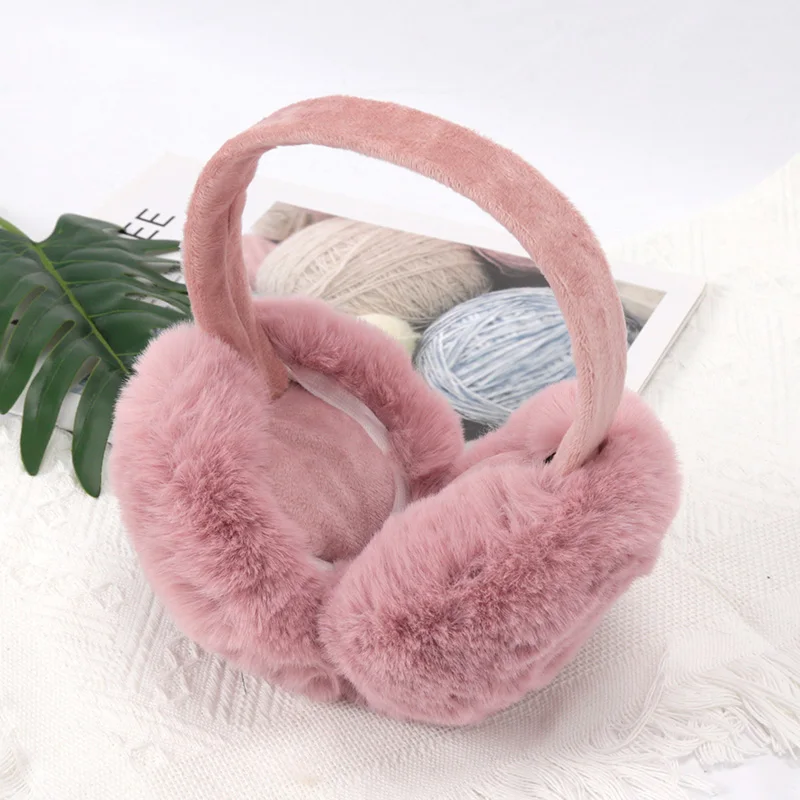 Neue Herbst Winter Weiche Ohrenschützer Frauen Männer Ohr Halten Wärmer Plüsch Einfarbig Einstellbare Faltbare Ohr Schutz Muffs Earflap – Detail 6
