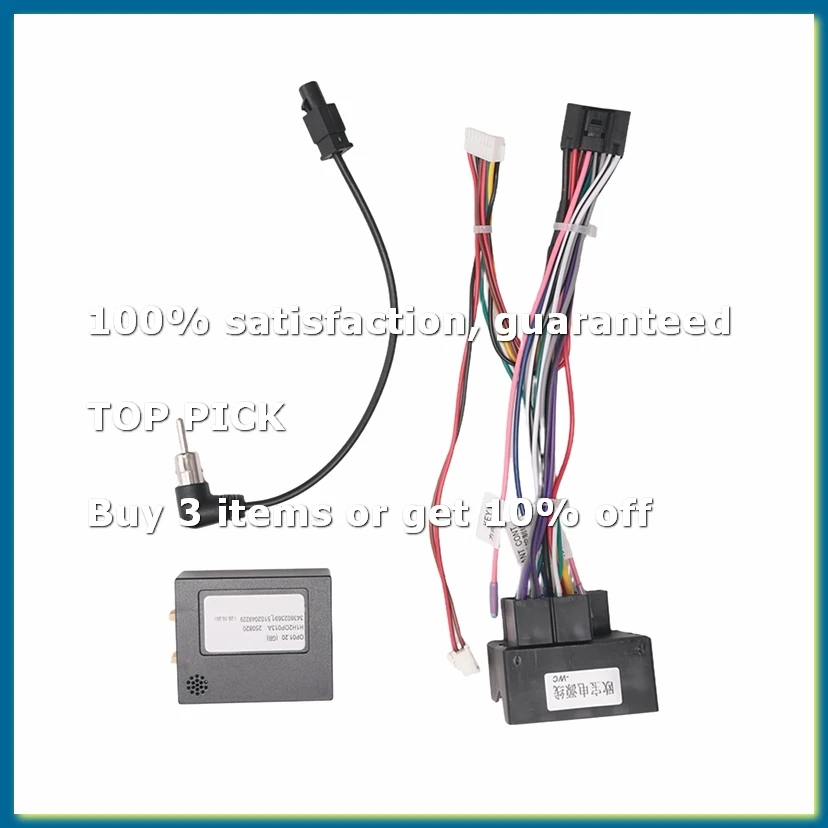 ●Car Radio Cable with CANBus Box for H Zafira B Power Wiring Harness for Android Headunit Installation Adapter