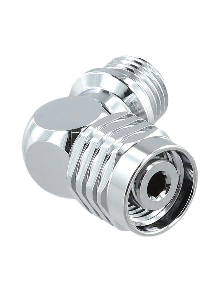 Scuba Regulator Compatible Swivel Adapter with 90 and 110 Degree Rotation Angle Made from Chrome Finished Brass for Reliability