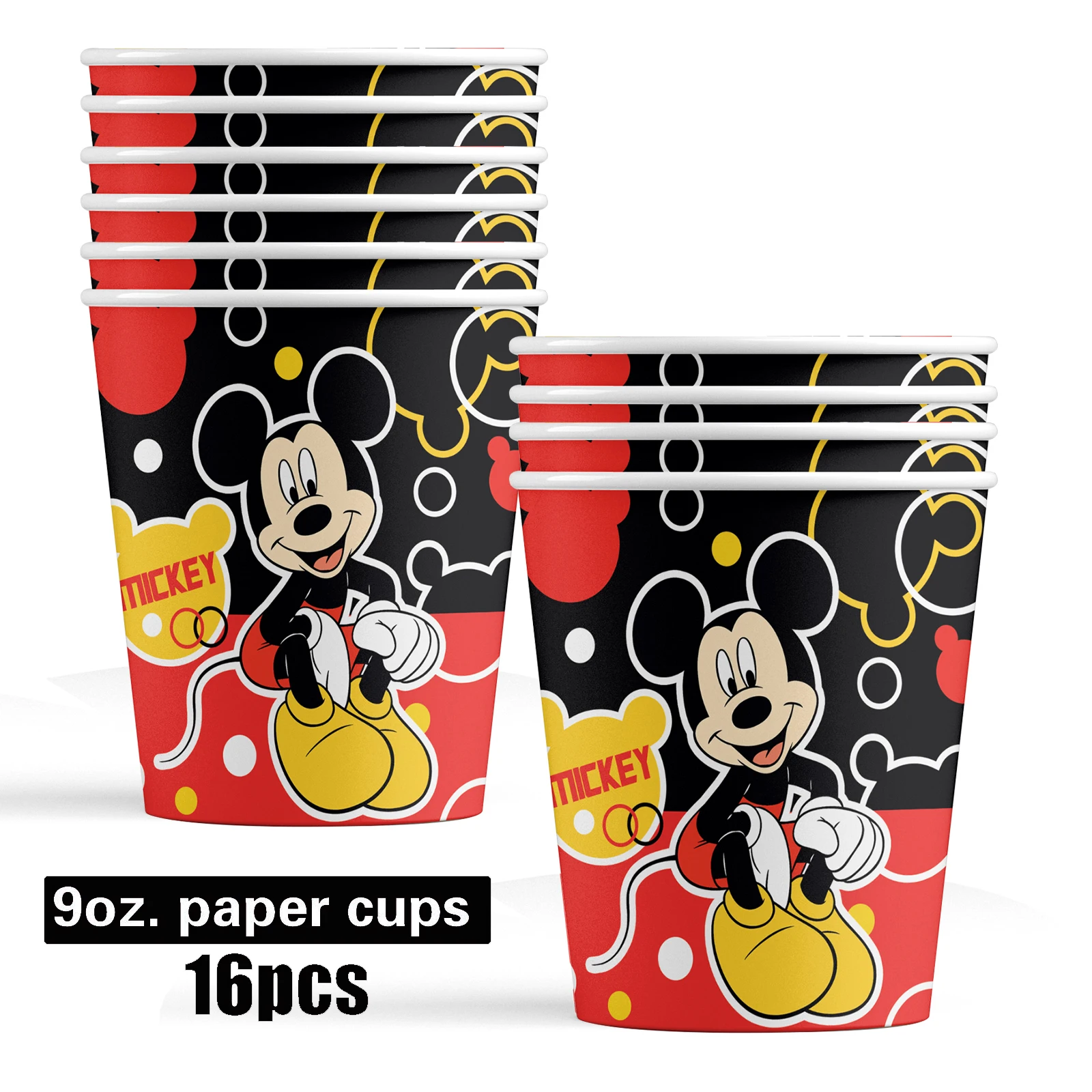 Mickey Mouse Junge Geburtstag Party Dekorationen Einweg Geschirr Teller Serviette Tasse Tischdecke Weihnachten Geschirr Kinder Abendessen Set