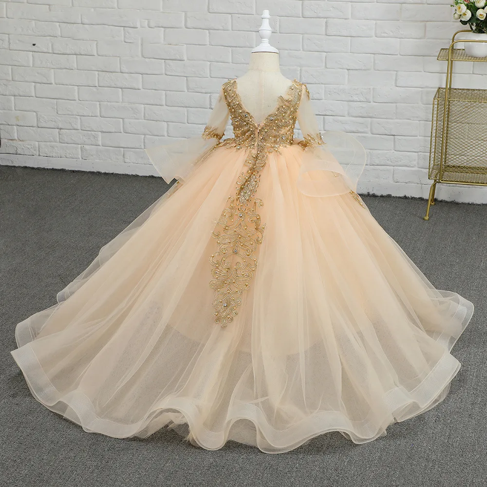 and Fashion Ballet Dress Performance Costume Elegant Host Speech Dress Art Photo Girls' Luxury Banquet Evening Dress