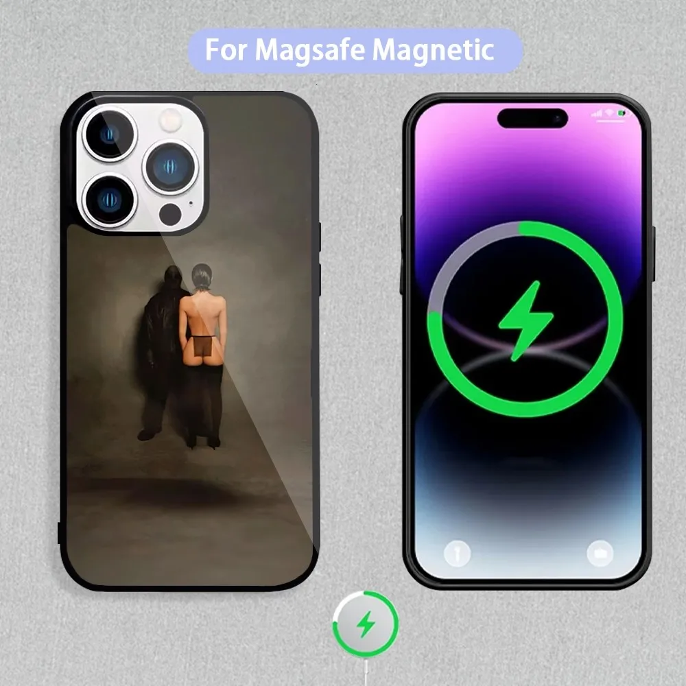 Singer K-Kanye West Phone Case For Magnetic Inductive Charging iPhone 11 12 13 14 15 Max Pro Mini Plus Shell