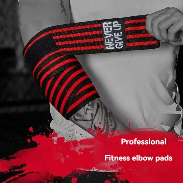 Sportowa osłona łokcia Ciśnienie nawijania Nakładka na łokieć Ławka Podnoszenie ciężarów Sprzęt ochronny Sprzęt do ćwiczeń Sprzęt Booster Stripe