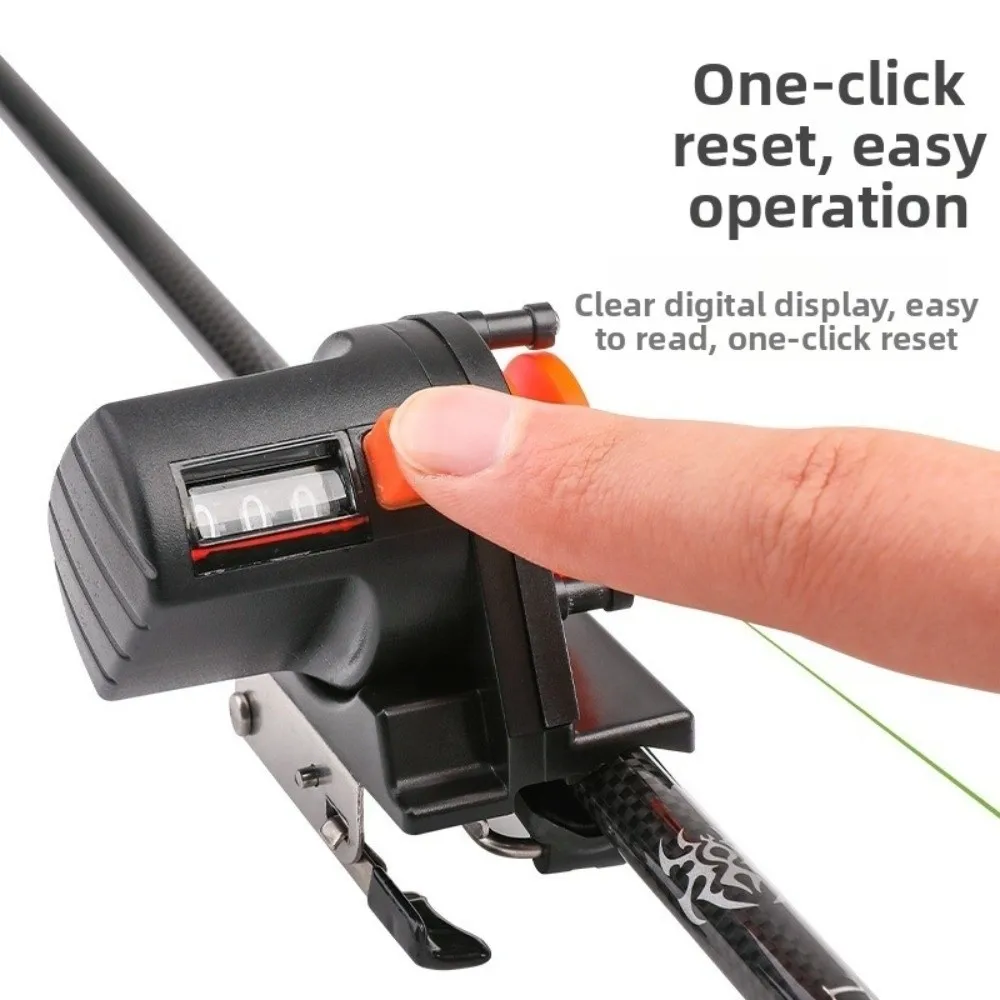 0-999M Range Fishing Line Counter Portable Design Digital Display Length Measurement Tool Line Measurement High Precision