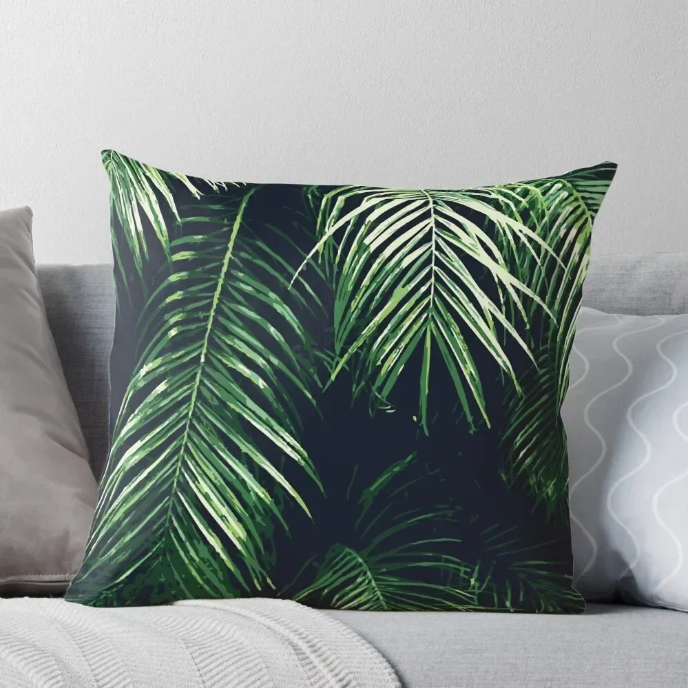 

Tropical Palm Leaves Throw Pillow Cushions For Children Ornamental Pillow New year pillow