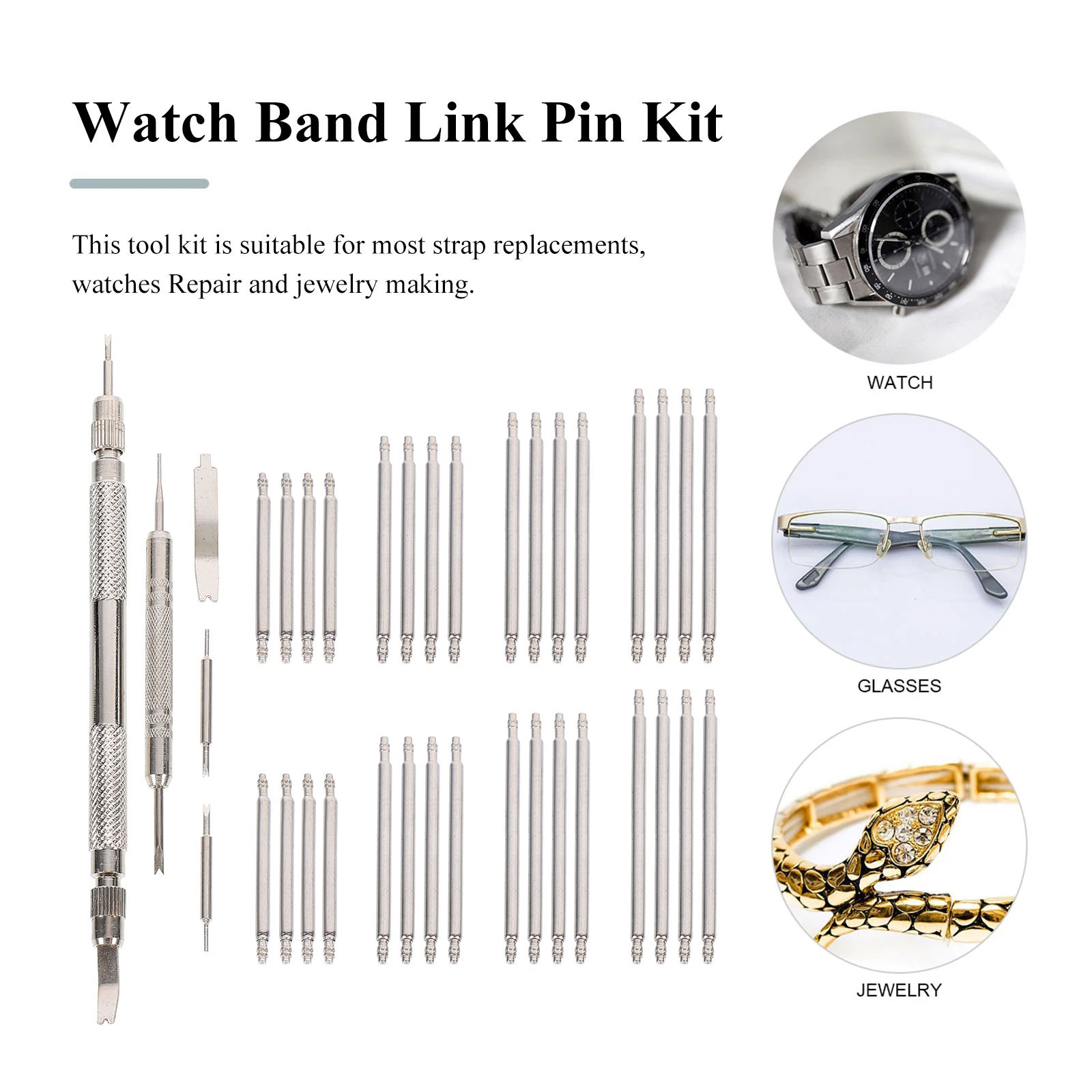 

Spring Watch Strap Repair Tools Stainless Steel Removal Screw Pin