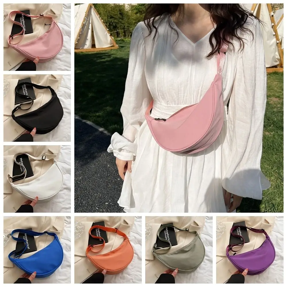 

Simple Underarm Bag Nylon Crossbody Bag Cloth Sport Bag Oxford Cloth Handbag Messenger Bag Purse Nylon Shoulder Bag Students