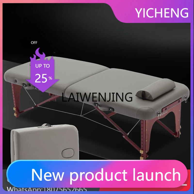 LYY Folding Massage Bed Massage Household Portable Moxibustion Bone Setting Portable Beauty Bed