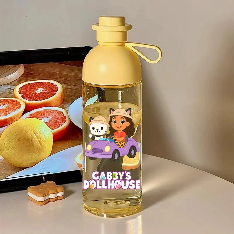 600 مللي غابي دمية مستقيم شرب الفم كوب المحمولة مانعة للتسرب زجاجة ماء طالب مكافحة سقوط كوب ماء غابي هدية #1