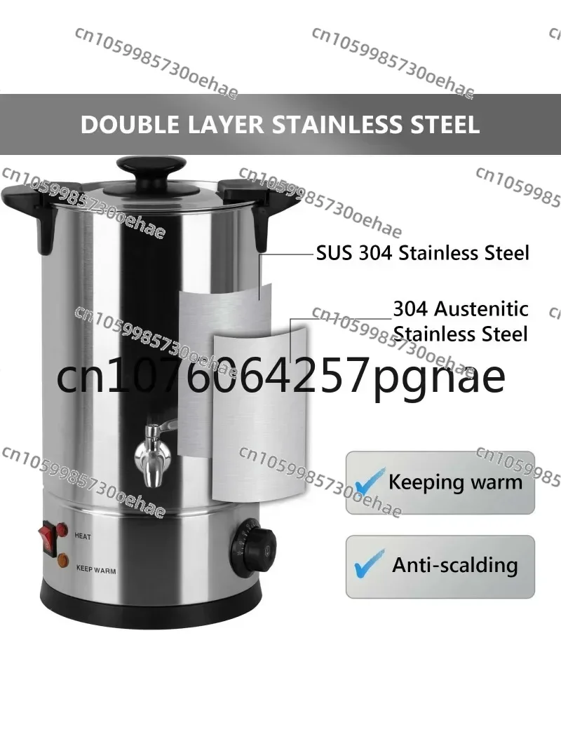 10L Electric Wax Melting Pot with Spout 30-110 ℃ Furnace Wax Melter Stainless Steel Large Melting Pot Commerical