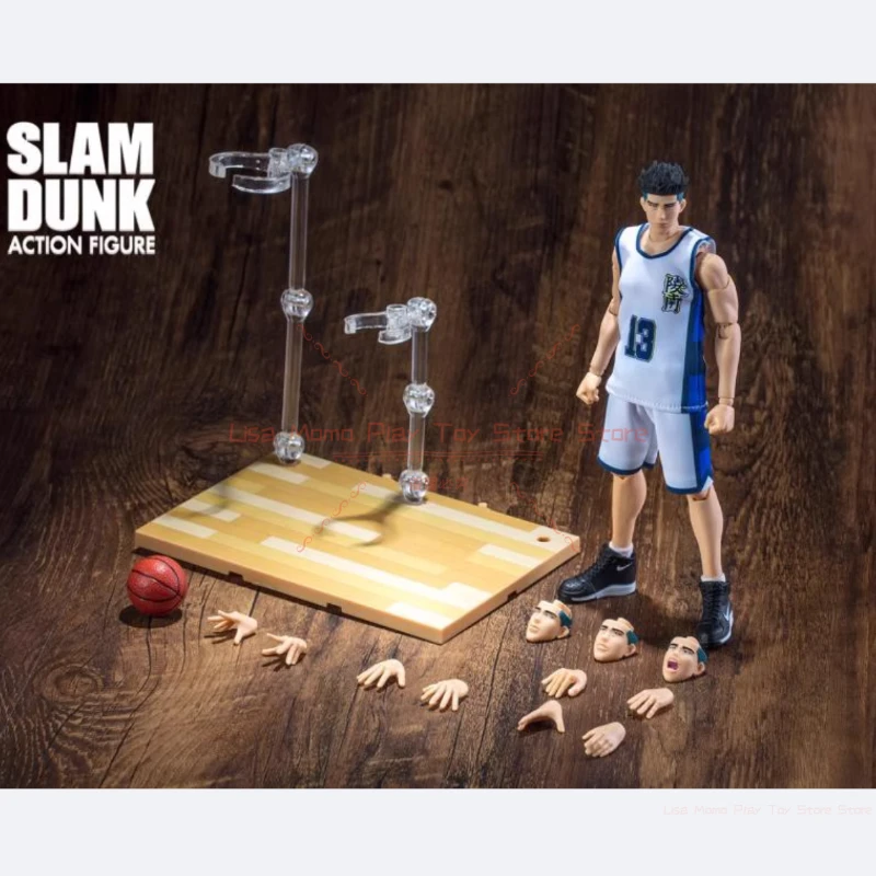 شخصيات Great Sage Model GT Slam Dunk المتوفرة: ساكوراجي، روكاوا، ميتسوي، مياجي، أكاجي، كوجور، مدرب أنزاي وأفراد الفريق