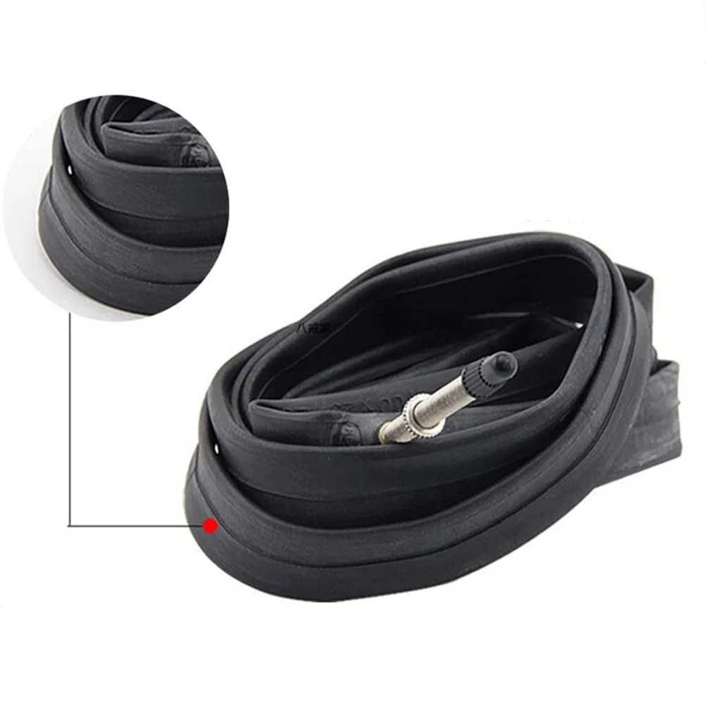 

2pcs Bicycle Inner Tube 26X1.5 For Mountain Bike Durable Butyl Rubber Wide Tire Replacement Cycling Repair Essential Black