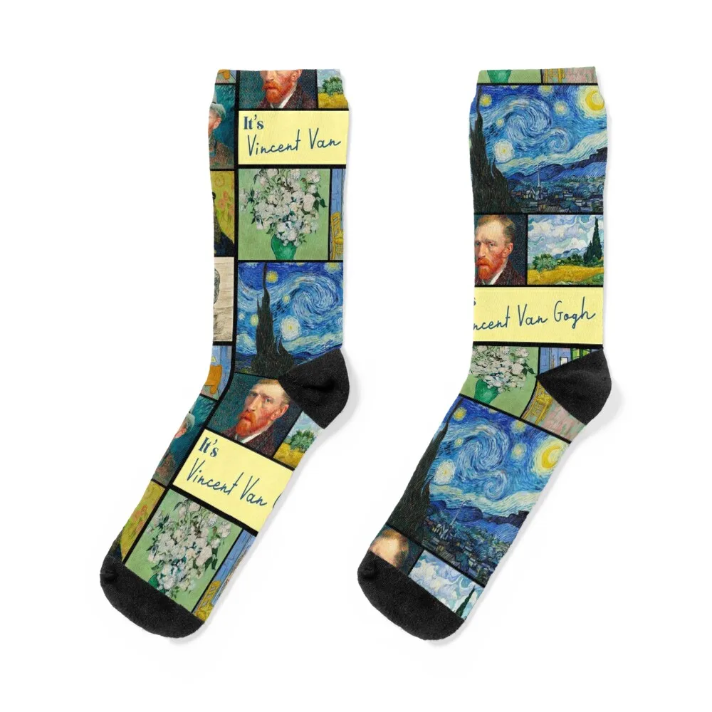 It’s Vincent Van Gogh Collection - Art Socks fashionable new year shoes Socks Man Women's