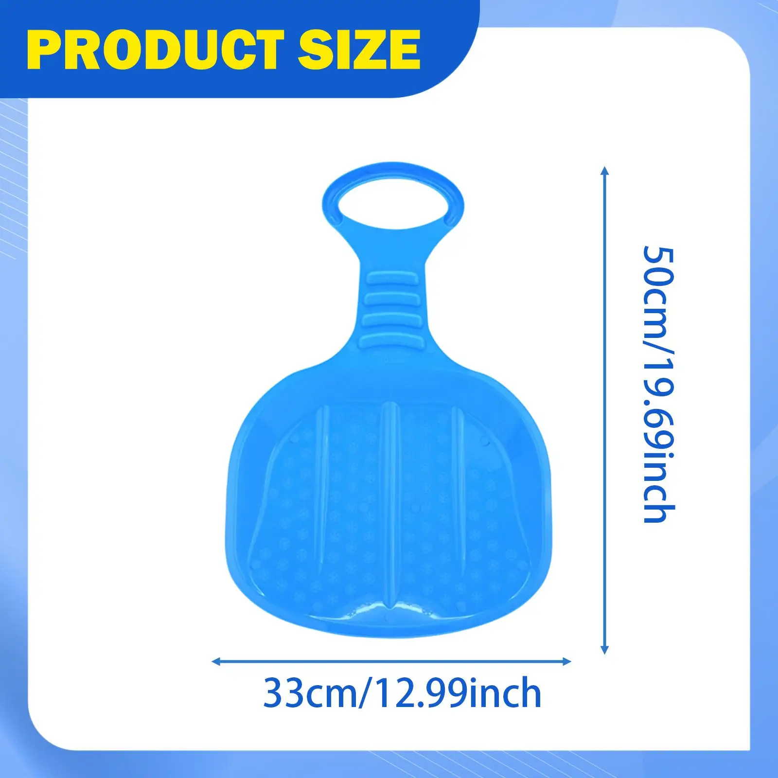 Children Snow Sled Winter Toy Board Sturdy Sledge Pad for Downhill Skiing Sand Sliding Lawn Fun