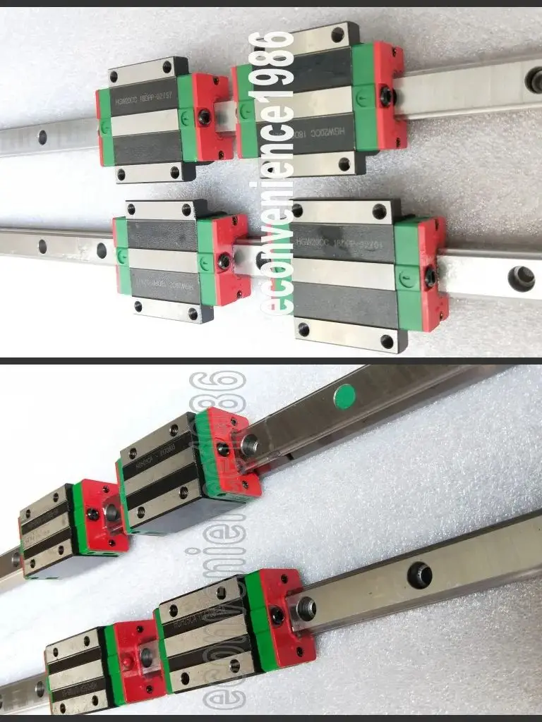2 pcs HGR20 Jointed Linear Rail 2700mm,2800mm,2900mm,3000mm,3200mm,3300mm,3500mm,3800mm,3900mm,4000mm