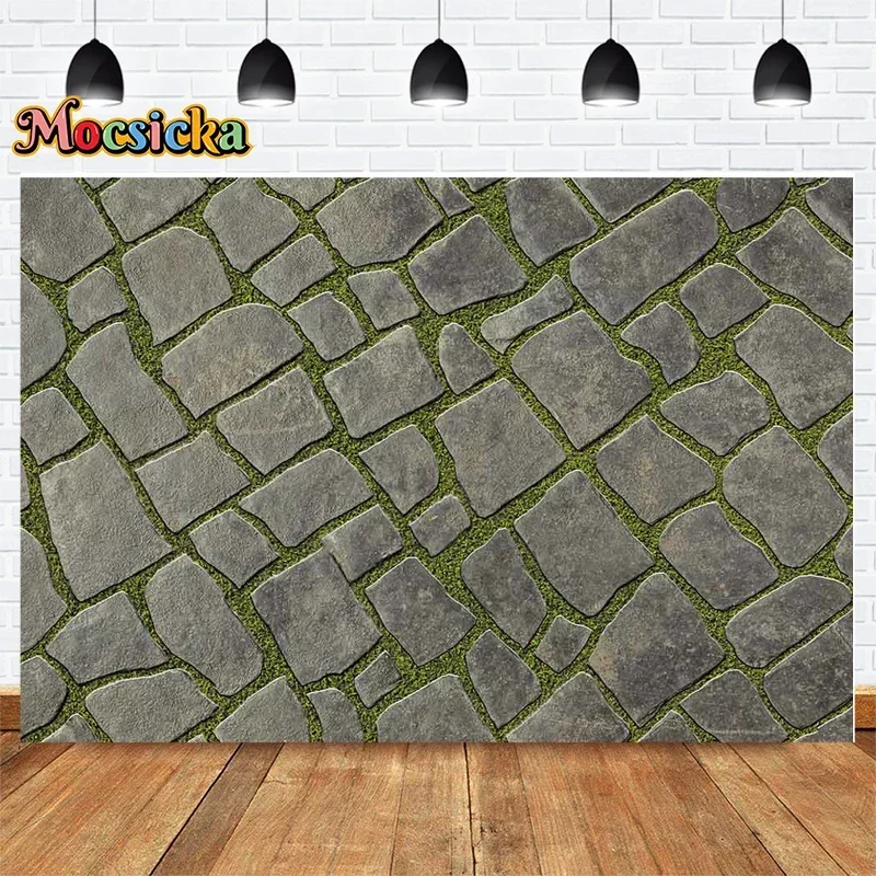Mocsicka Photography Backdrops Slate Path Textured Decor Backgrounds Christmas Kids Adult Photo Banners Portraits Photo Studio