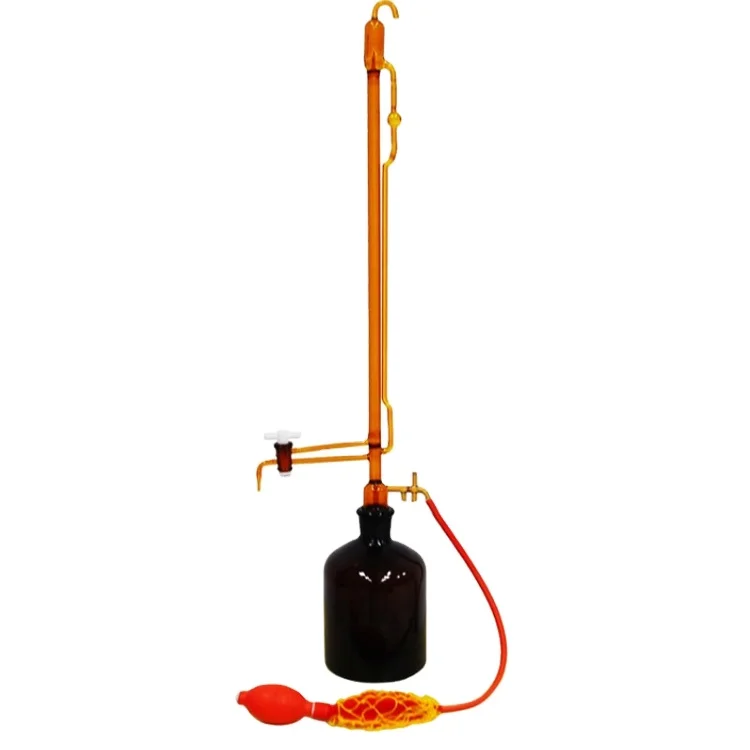 

2025 laboratory 50 ml amber glass automatic burette ball