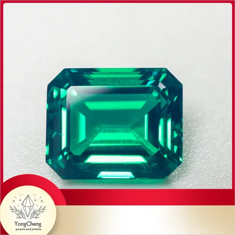 

Top Lab Grown Columbia Emerald Green Color Gemstone Charms Beads Gemstones For Diy Jewel Making Selectable AGL Certificate