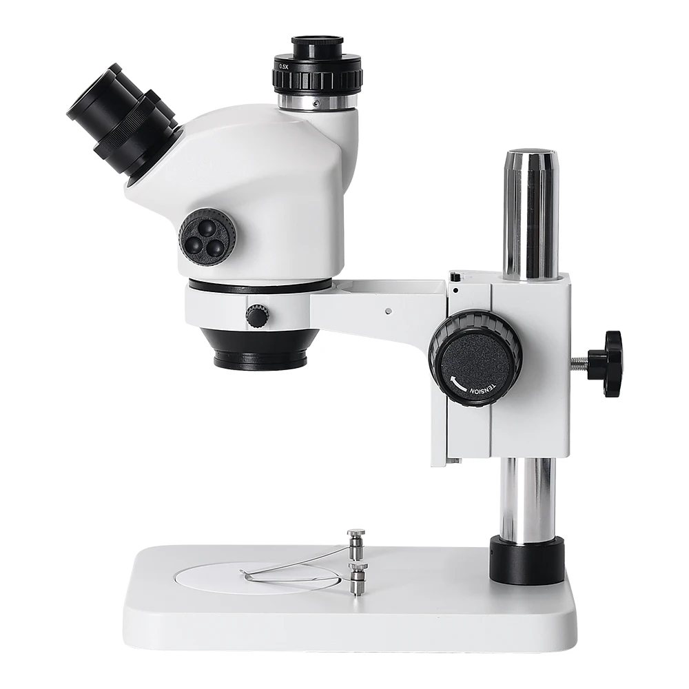 Simul Focal Zoom 7X 50X Stereo Microscope Trinocular Microscope for Phone PCB Soldering Microelectronics Watch Jewelry Repair