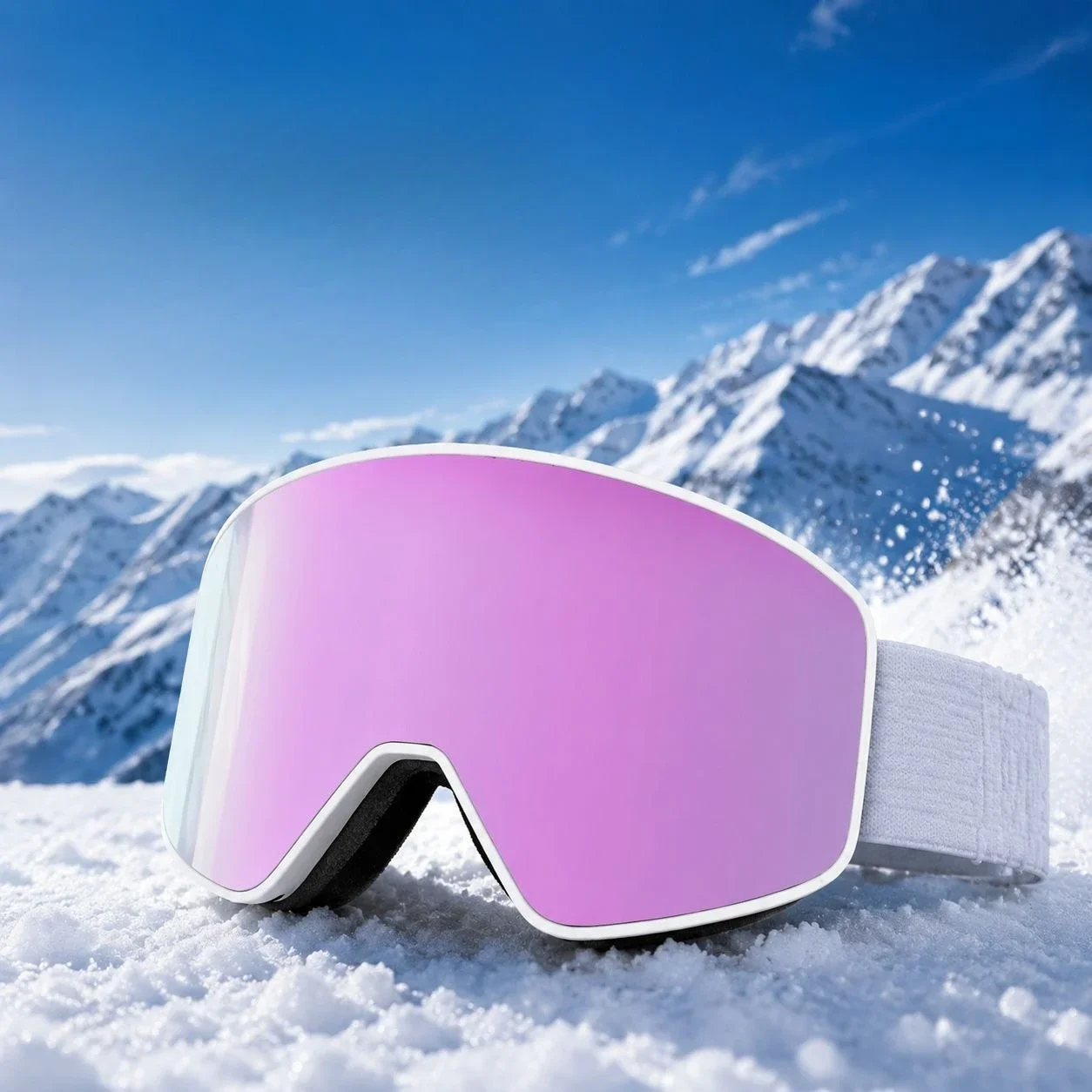 New magnetic cylindrical ski goggles REVO coated quick release double-layer anti fog snow goggles hiking goggles