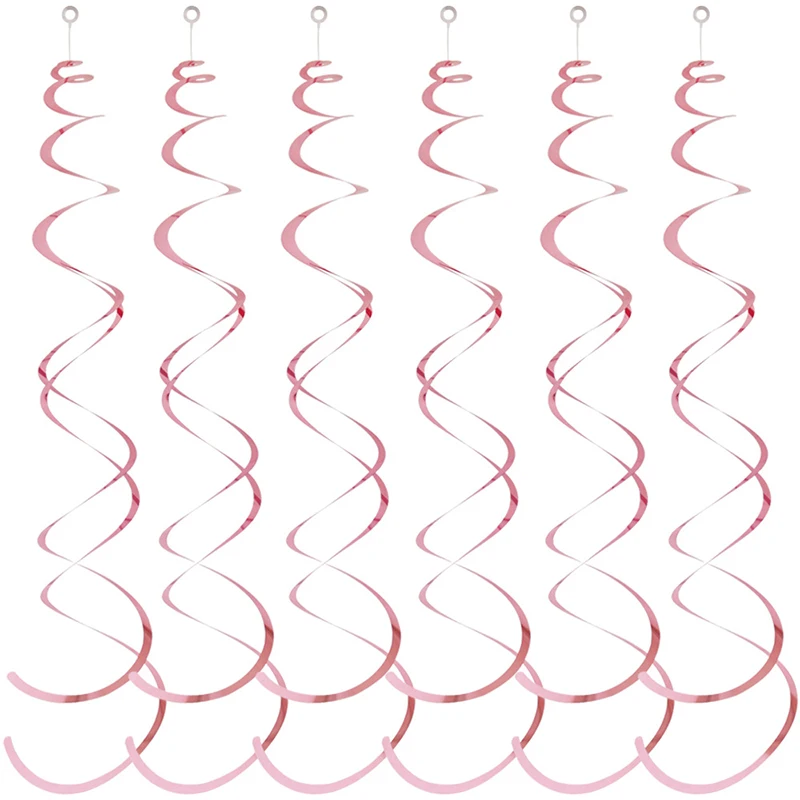 6 teile/satz Hängende Swirl Dekorationen Bunte Haushalt DIY Party Liefert Perfekt für Geburtstage Hochzeiten Feiern TMZ – Detail 9