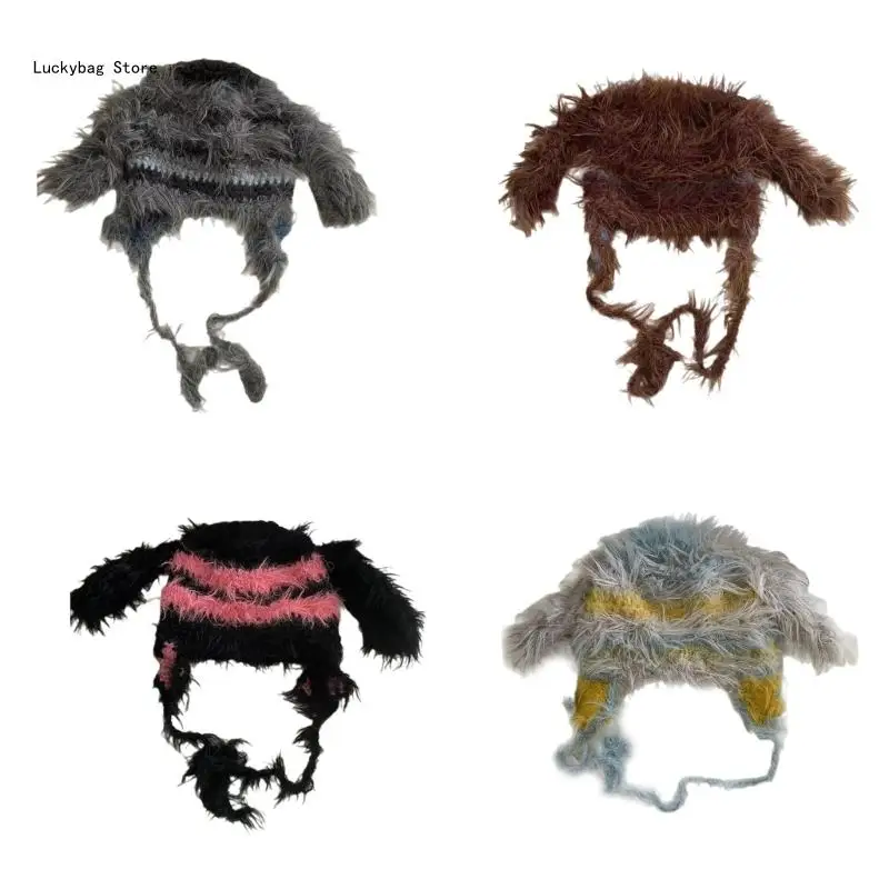 

Trendy Unisex Hat Plush Hat Personality Accessory Hat Artistic Youth Hats