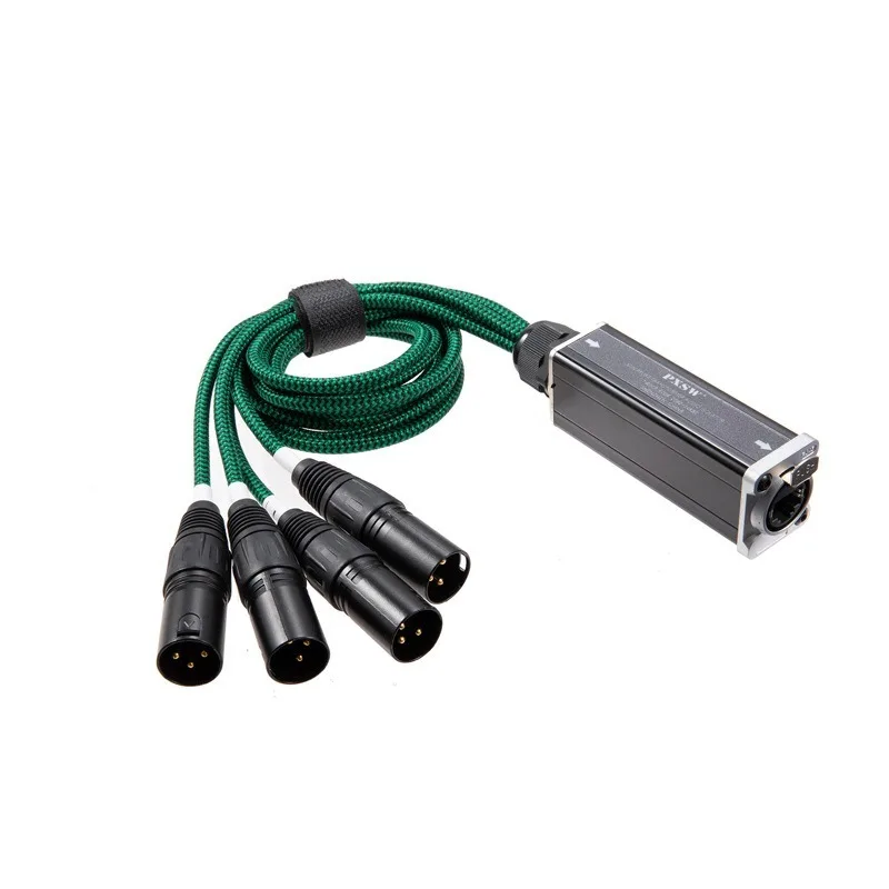 Rj45 Naar Xlr Audiokabel Dmx Splitter Voor Slangenkabel Netwerkuitbreiding Van Podium-Of Studio-Opname