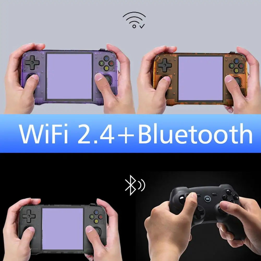 R46S Handheld Video Game Console HD Screen 4-inch Screen Retro Games Consoles Linux System Portable Pocket Video Gaming Player