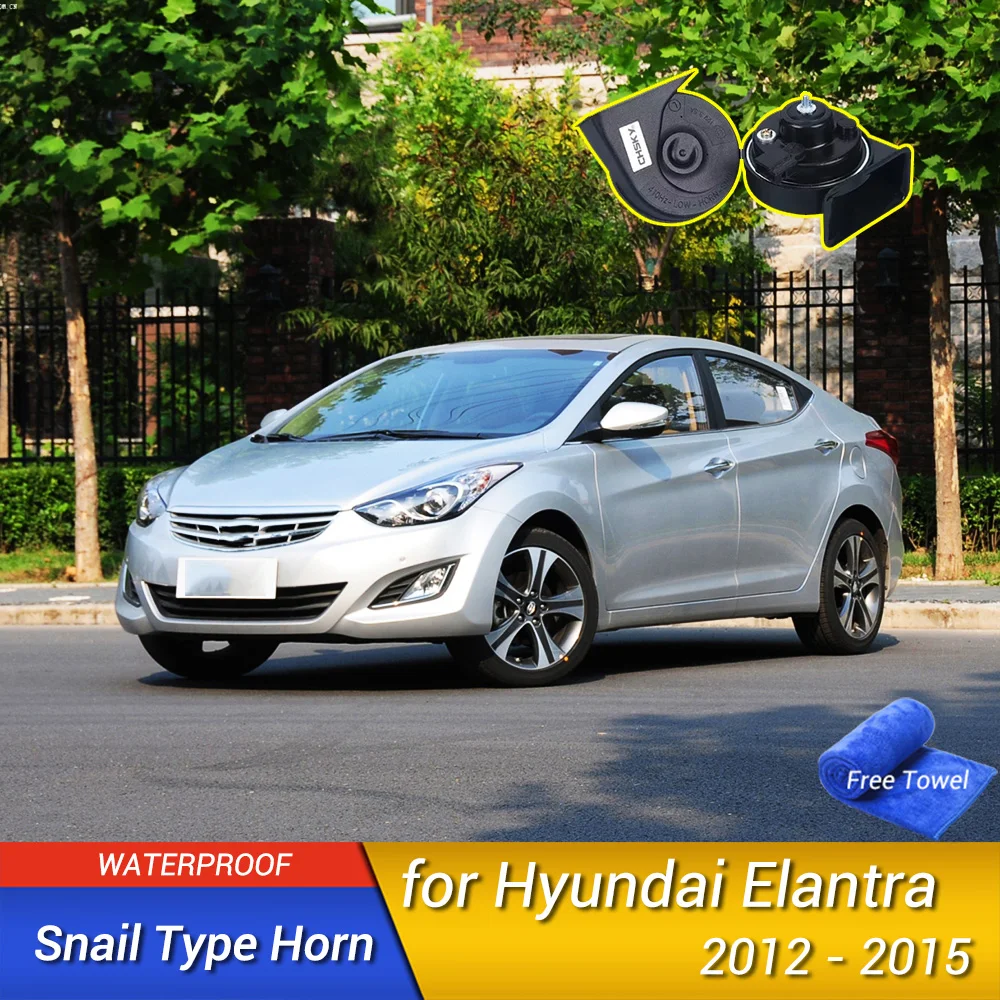 Car Snail Type Horn Accessories Modified Tweeter High Bass Styling For Hyundai Elantra 2012 2013 2014 2015