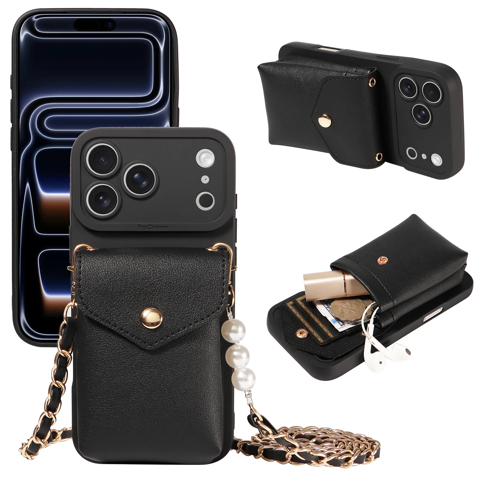 Kunstleder-Handyhülle für Samsung Galaxy S26 Ultra S25FE S24 S23 S22 S21 S20FE Plus/Ultra mit Standfunktion Praktisch