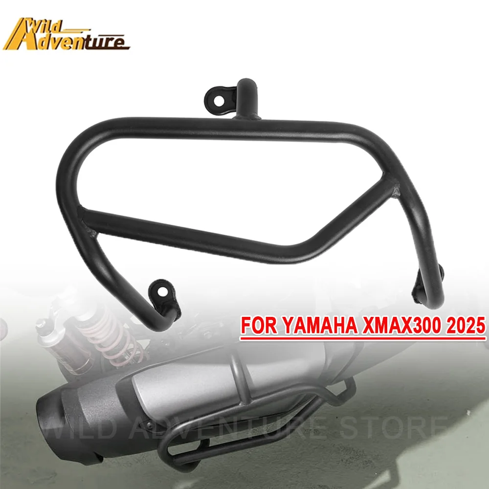 

Exhaust Guard Crash Bar Bumper Muffler Protector Stunt Cage Falling Protection For YAMAHA XMAX300 XMAX 300XMAX 2025 Accessories
