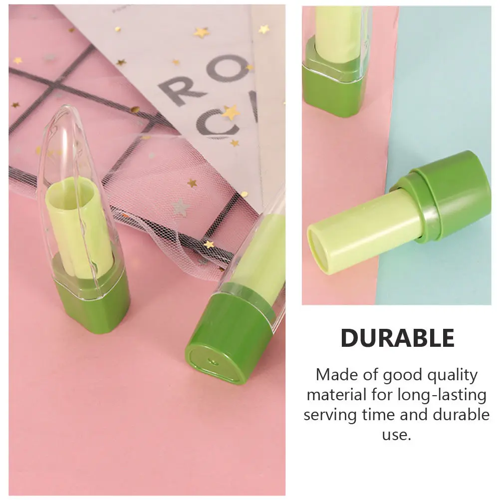 

10 шт. тюбиков для помады в форме алоэ, легкие, прочные, пустые пластиковые флаконы для крема для губ, дорожные мини-контейнеры для помады