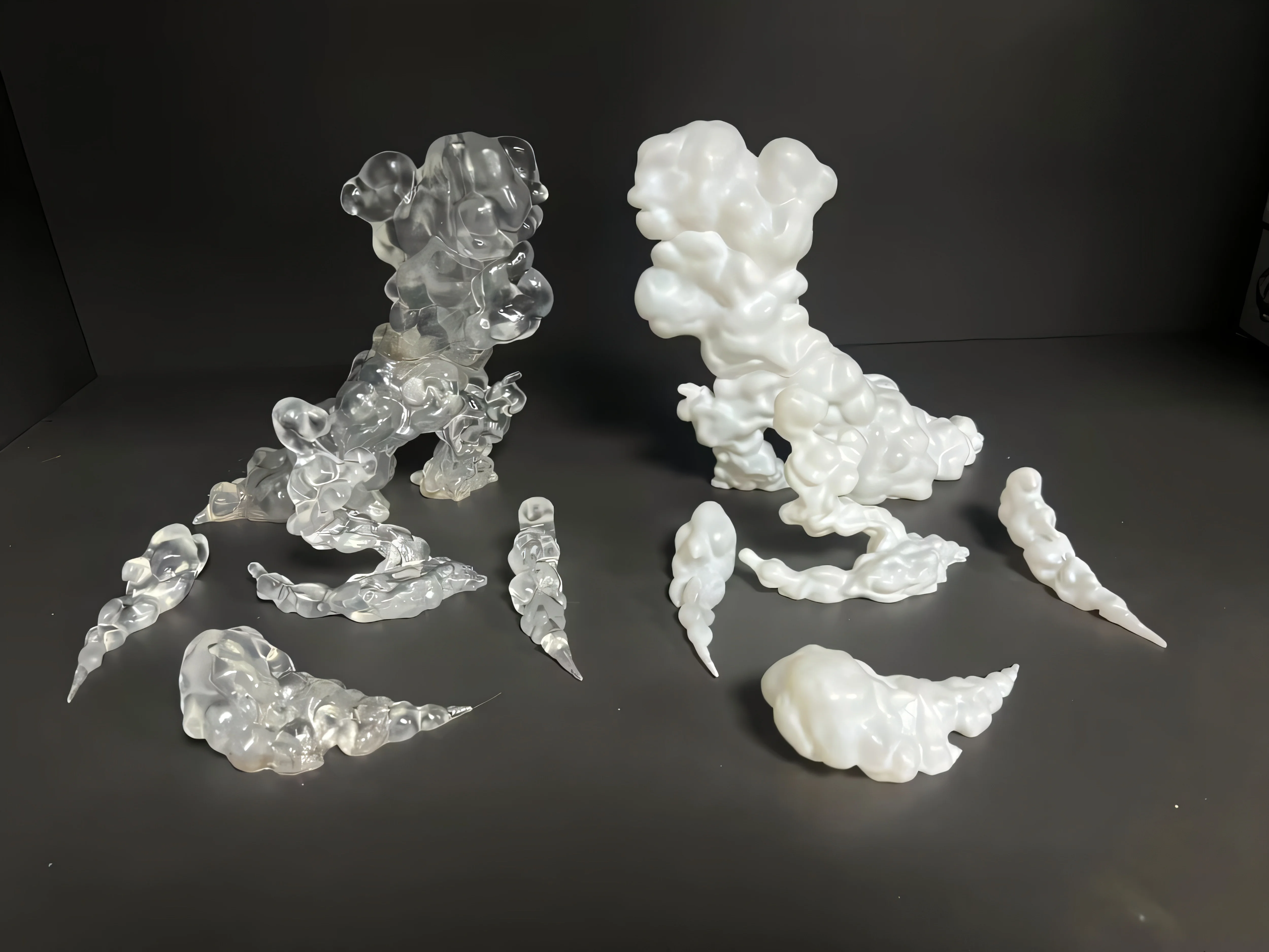 In Stock AC Factory AC Toys Effect Series S.H.F The Smoke Effect Piece White Ver. Action Anime Figures Collection Ko Model Toy