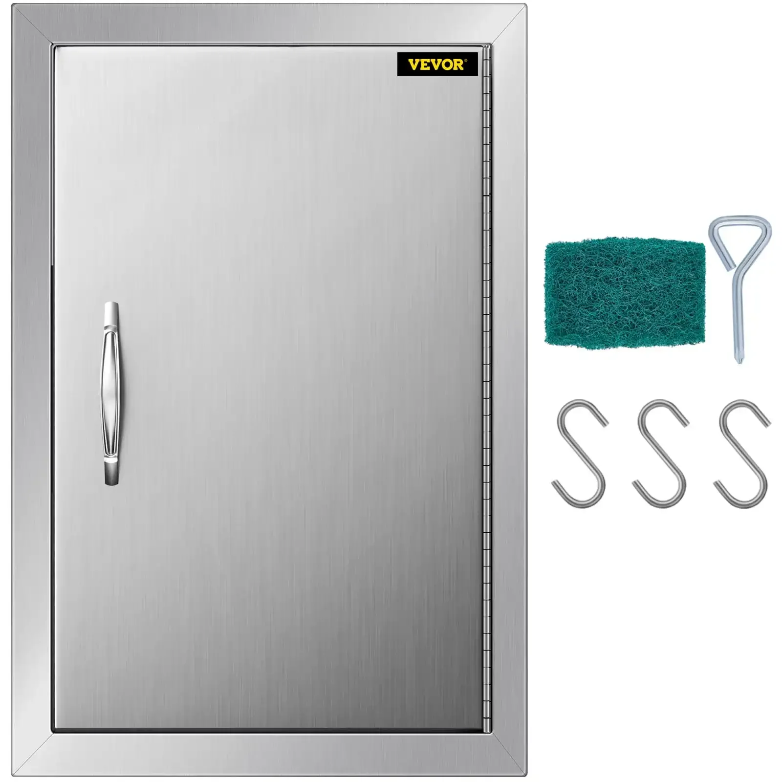 

BBQ Access Door 14W x 20H inch, Vertical Single BBQ Door Stainless Steel, Outdoor Kitchen Doors for BBQ Island, Grill Station