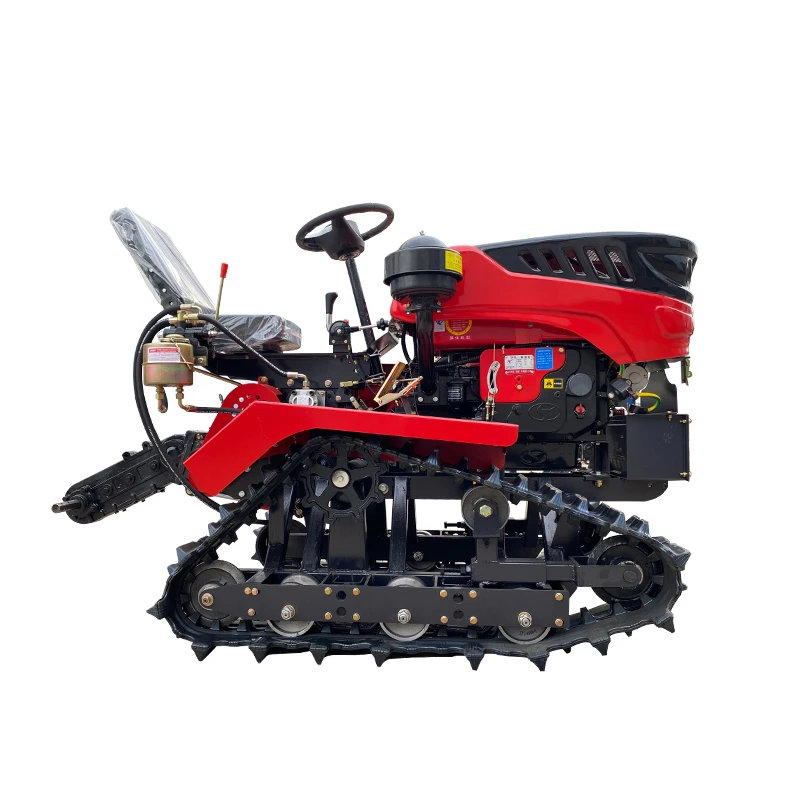 Most Efficient Multifunctional Cultivating Machine 35 Horsepower Crawler Rotary Tiller Soil Loosening And Weeding Machine