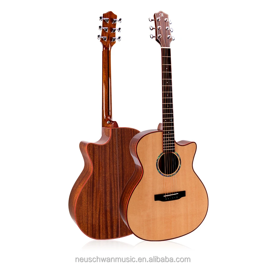 GA Solid Top Mahongany High Quality Acoustic Guitar 41 inch