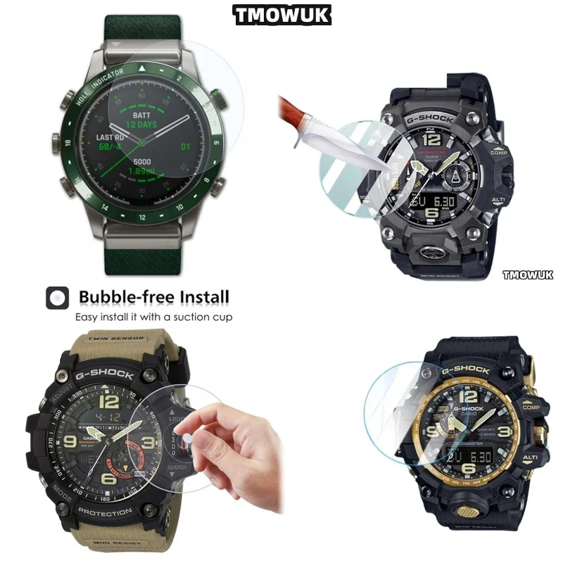 

For Casio GWG - 2000 S2200 S140 EFV 540D L MDV 107 EFV 520DB GRB 100 GA 2110 Watch Film Tempered Glass Screen Protector HD 9H Be