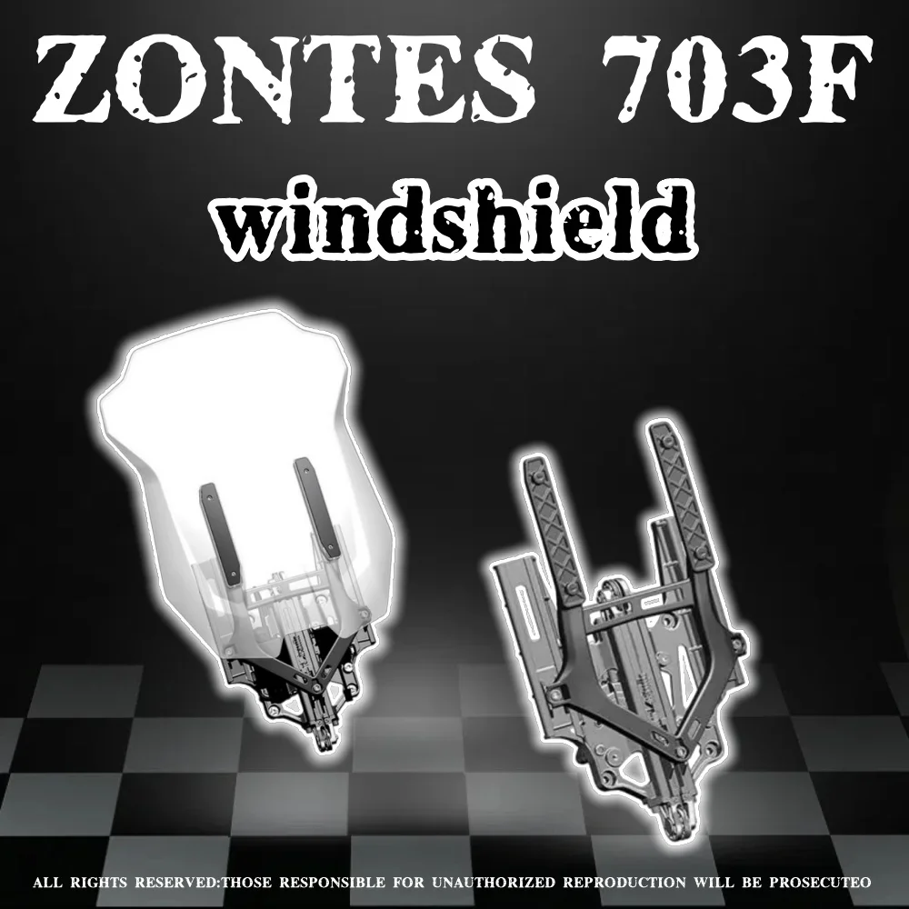 

Motorcycle windshield windshield controller lifting assembly tire pressure host decorative block for ZONTES 703F 703-F 703F