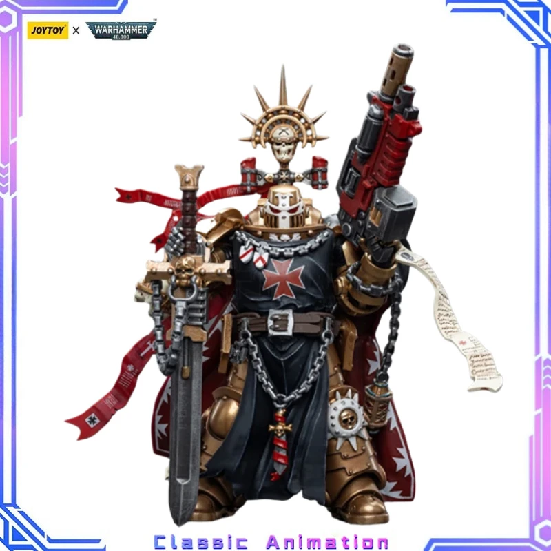 

【Original】JOYTOY Warhammer 40K 1/18 Action Figure Black Templars High Marshal Helbrecht Military Toys Model Collection Ornaments