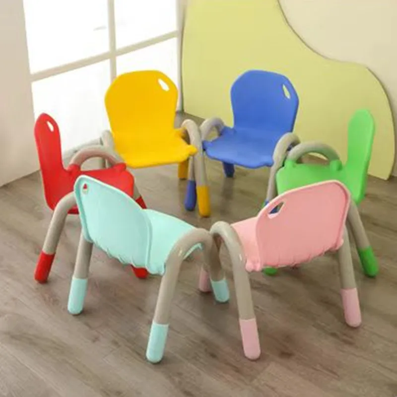 

Low Plastic Children's Stool Backrest Kindergarten Household Child Chair Baby Learning Taburete Infantil Children Furniture