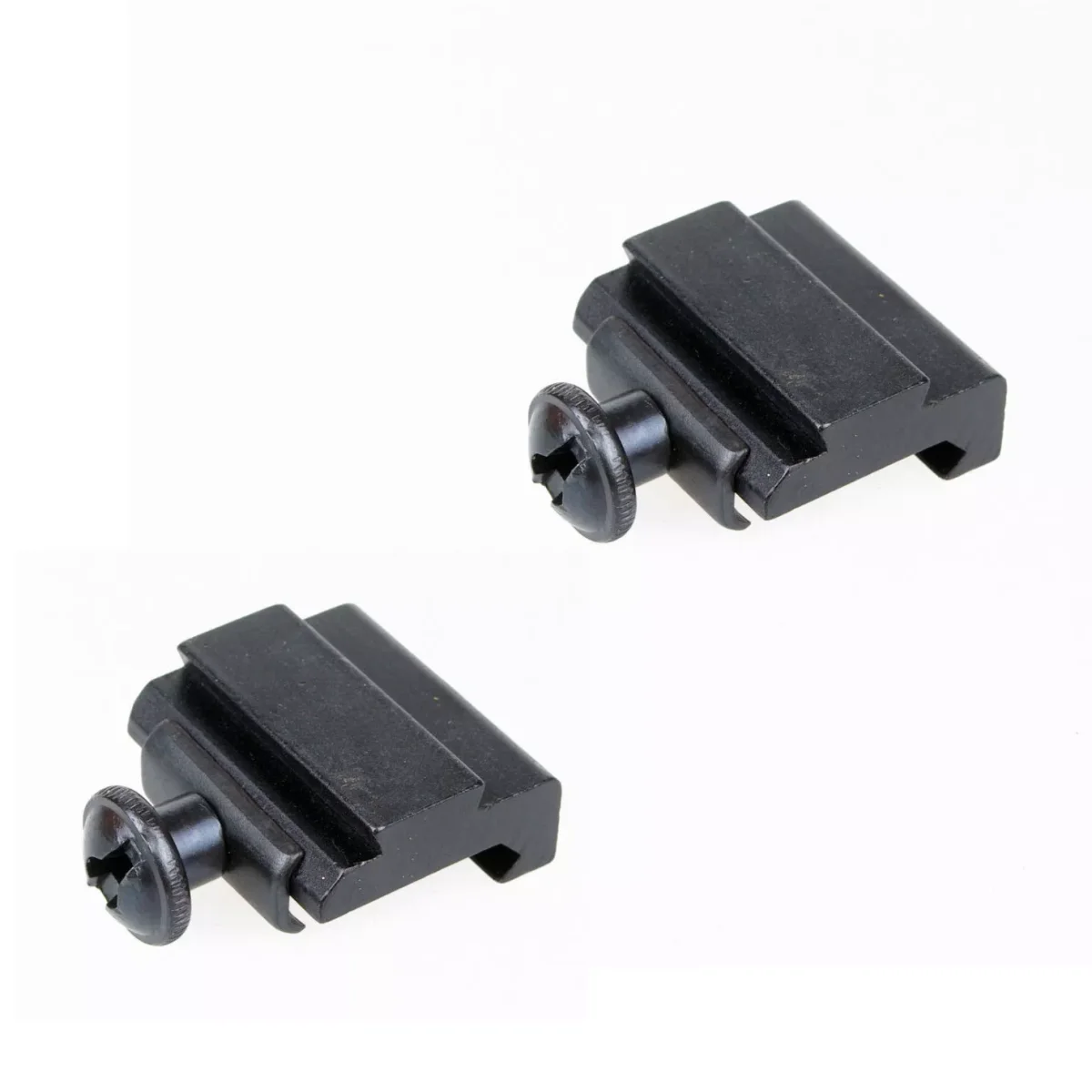 2pcs Rail Adaptor 20mm Convert to 11mm Riser Dovetail Rail Scope Mount Low Profile Picatinny Mount Rail，Tactical Hunting