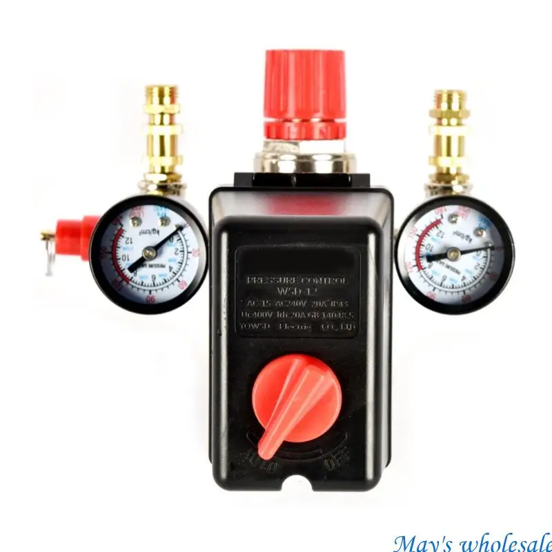 Longevity Optimizes Pressure Assembly 0.6 to 0.8MPa Steel Brass Component Double Display Pressure Control Valves set 448A