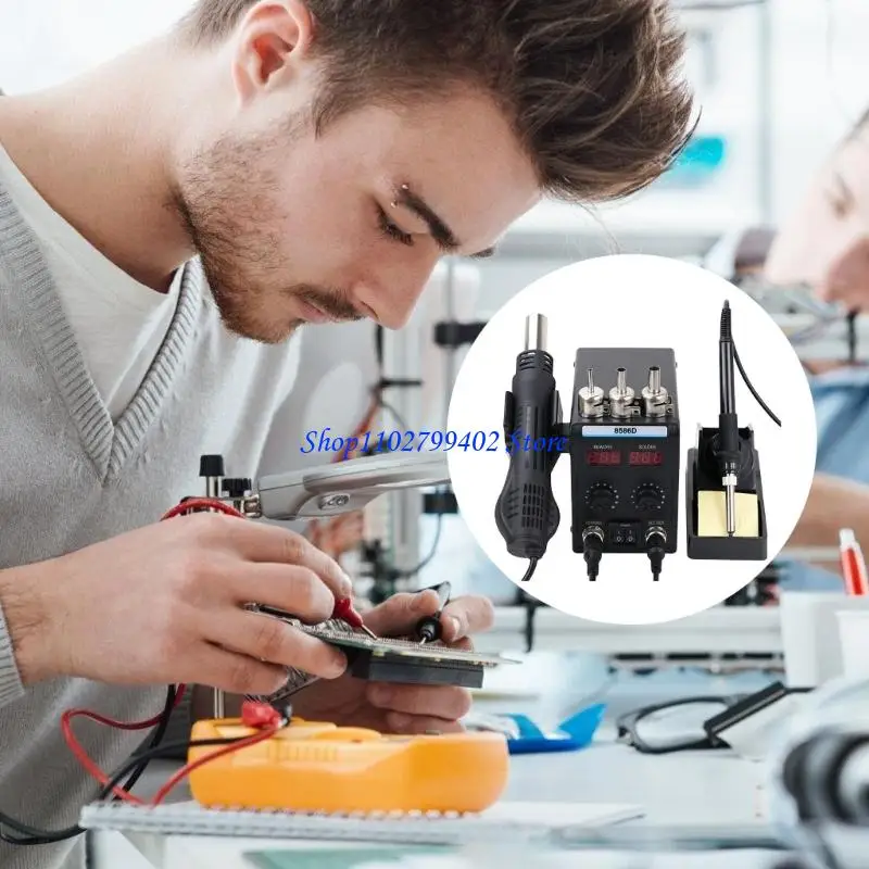 547F Hot Air Rework Station Digital Soldering Station Fast Thermal Response Control
