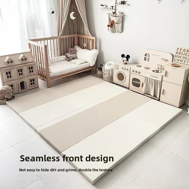 Class A crawling mat baby thickened anti-drop foldable XPE crawling mat children's home game baby seamless floor mat