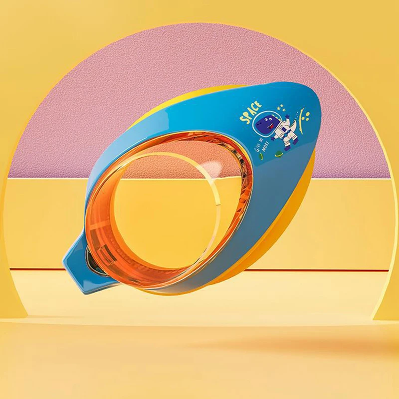 Cartoon Kids Swimming Goggles Swim Cap Set Boys Girls Silicone For Children Swim Eyewear Pool Waterproof Anti Fog Glasses
