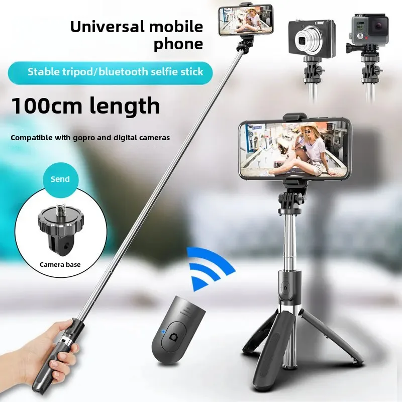 TOKQI Multifunctional Mobile Phone Holder L02 Integrated Bluetooth Remote Control Live Broadcast Photography Stand Universal