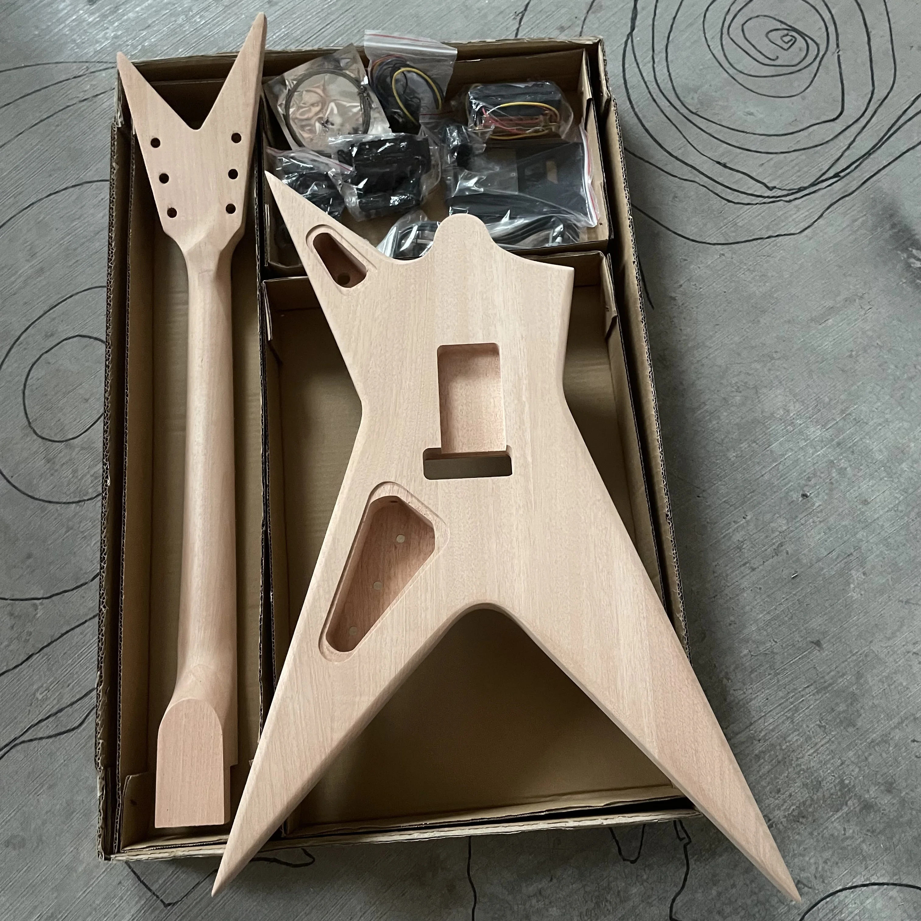Left And Right Hand DIY Electric Guitar Kit Dimebag Stealth Style