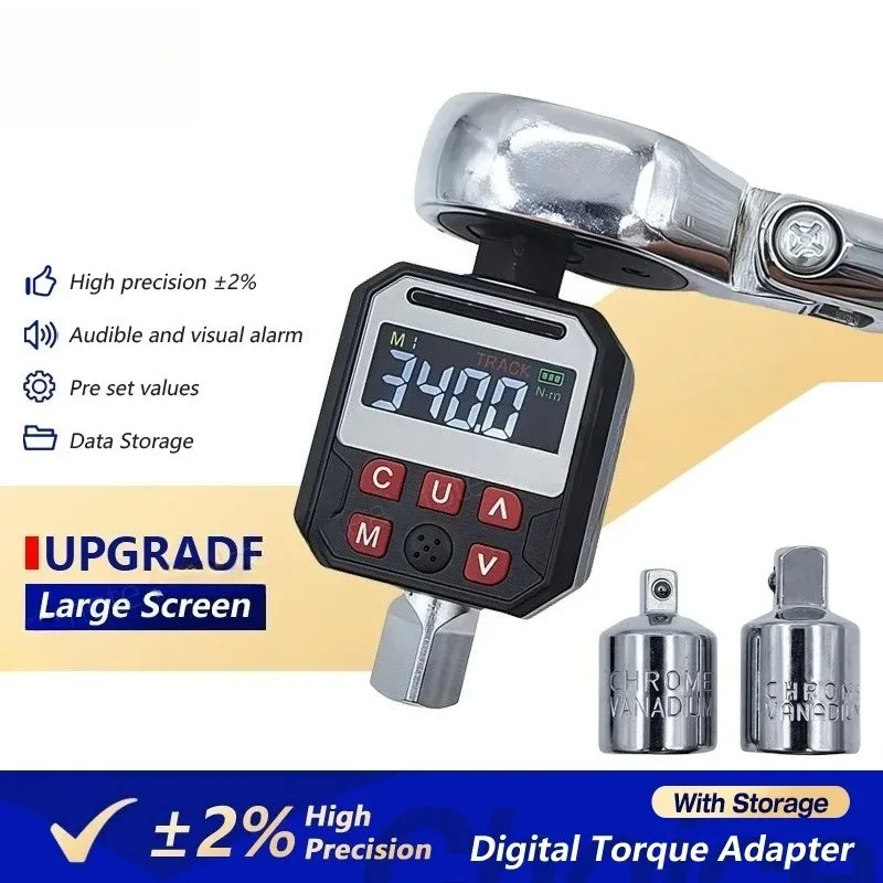 ±2% High Precision LED Digital Torque Adapter 1/2
