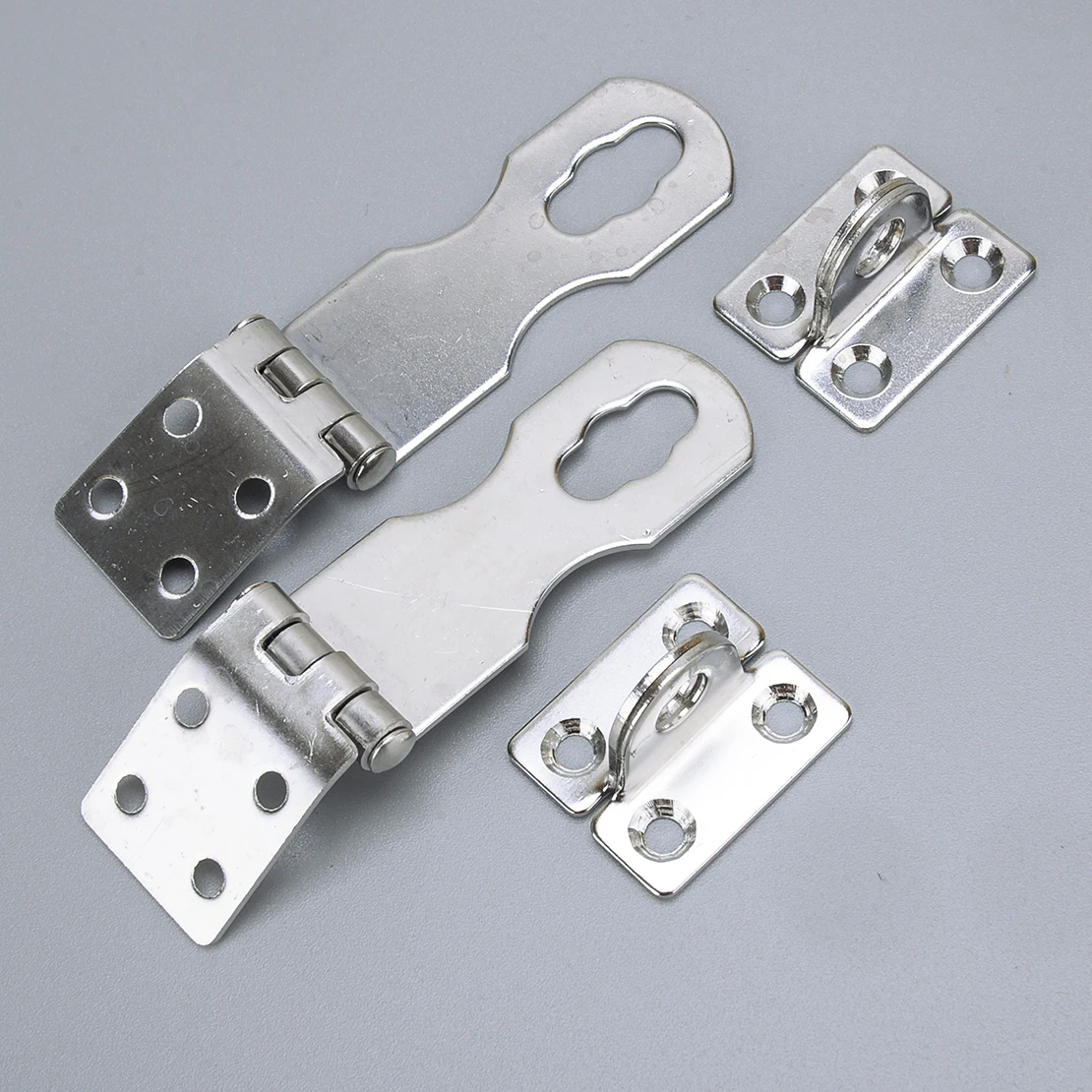 

2 Sets Deck Safety Hasp Buckle Door Hinge Latch Lock Clasp For Marine Companionway Board Boat Caravan Cockpit Locker