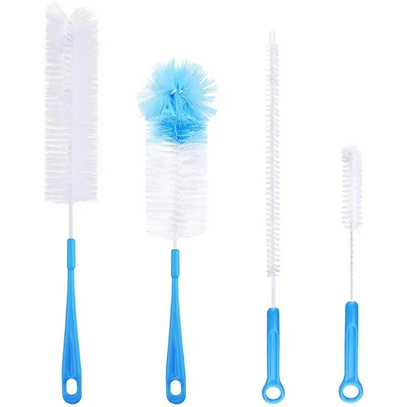 7 قطعة/المجموعة فرشاة الإسفنج دوران الطفل هوة كوب الحلمة تنظيف فرش مجموعة يده الطفل زجاجة تستخدم في الرضاعة أدوات تنظيف